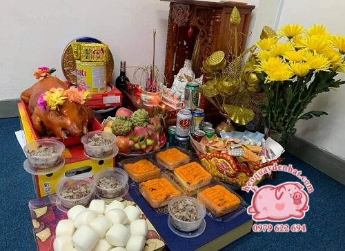 Heo sữa quay cúng thần tài